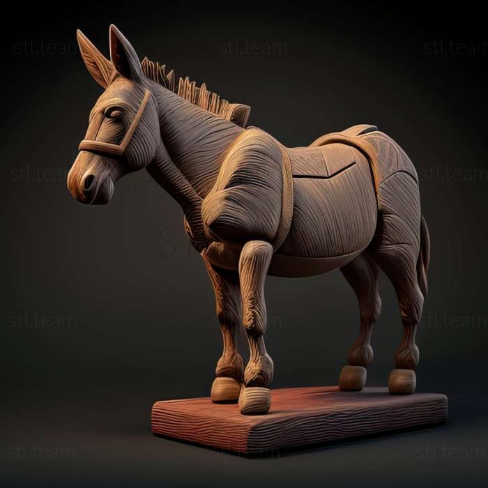 3D model mule (STL)